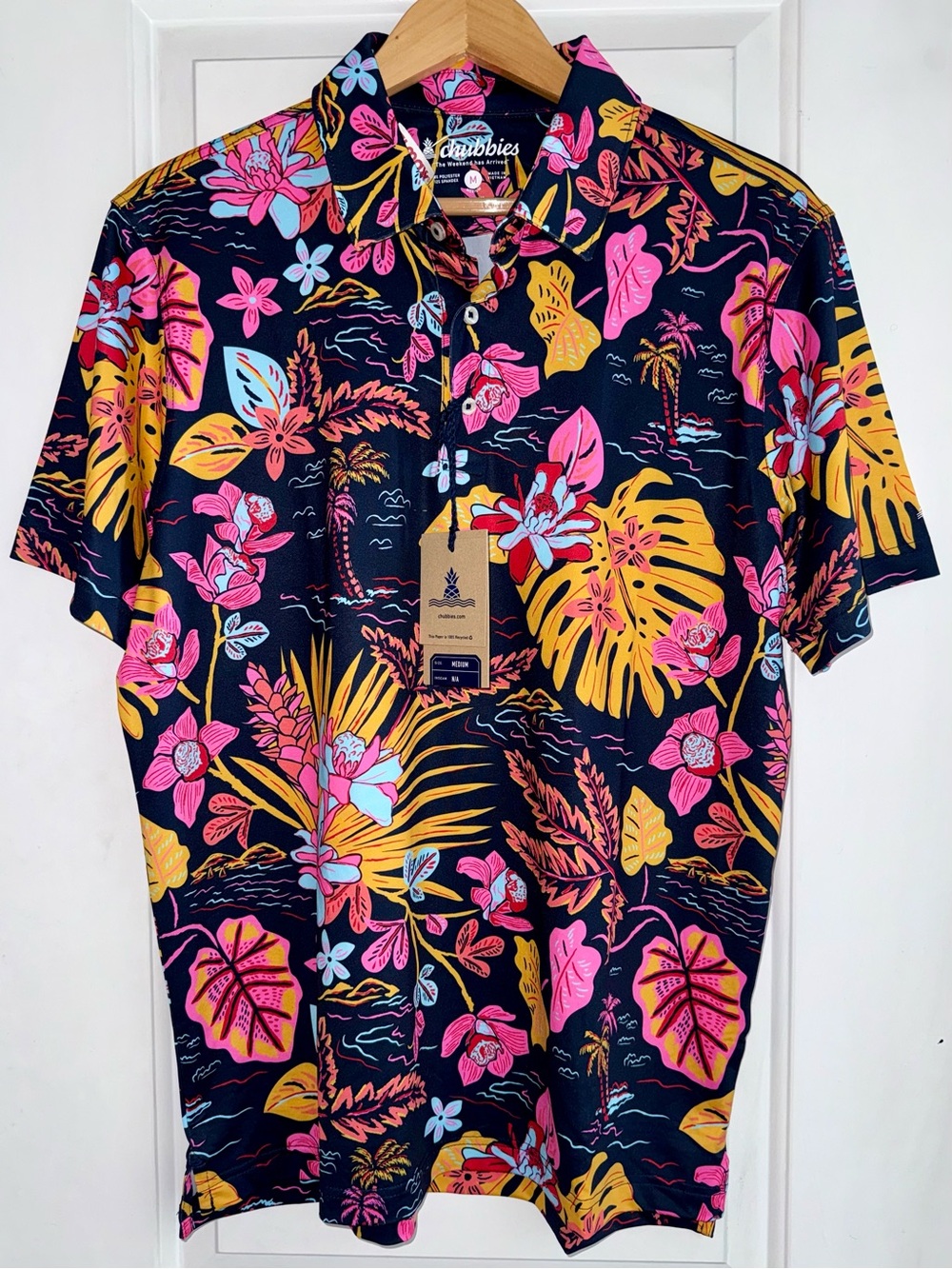 🌺Chubbies NWT "The Leafscape" Performance Polo